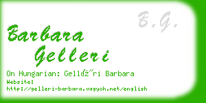 barbara gelleri business card